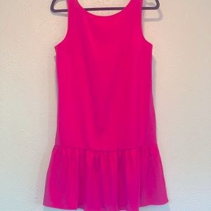 BCBGeneration Hot Pink Shift Dress / Cocktail Dress Small (relaxed fit)